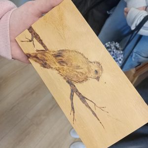 Wypalanie w drewnie – koło plastyczne Wypalanie w drewnie – koło plastyczne